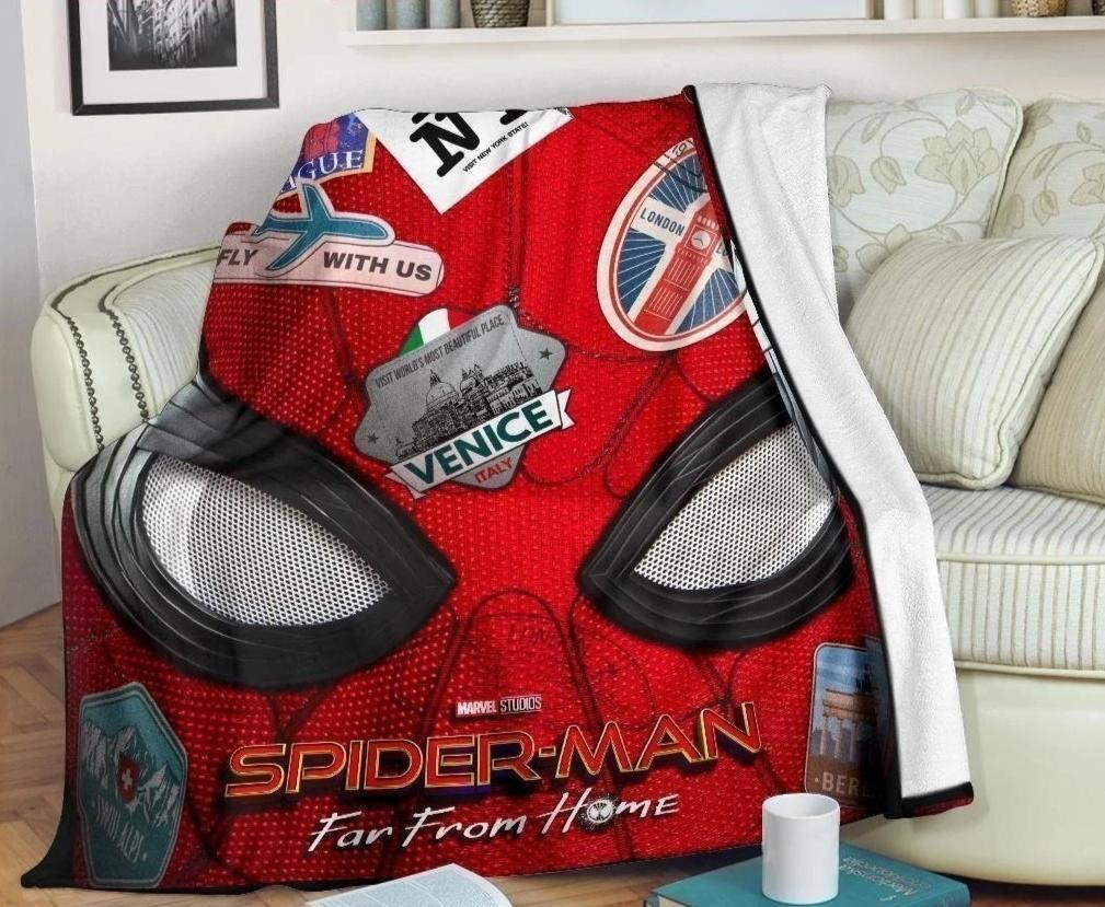 Spider Man Far From Home Fleece Blanket