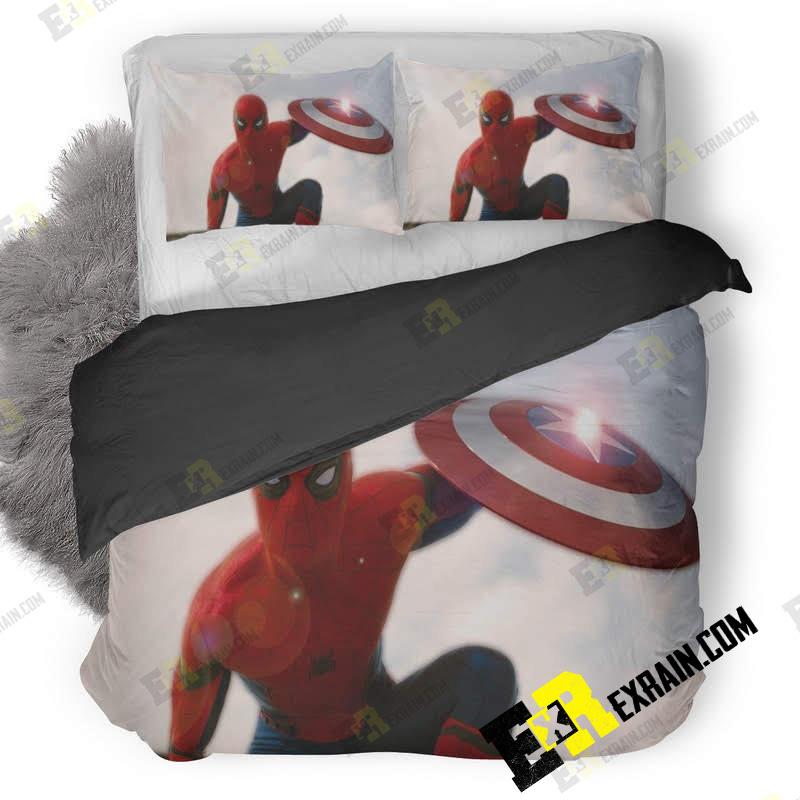 Spider Man In Captain America Civil War 3D Customized Duvet Cover Bedding Set