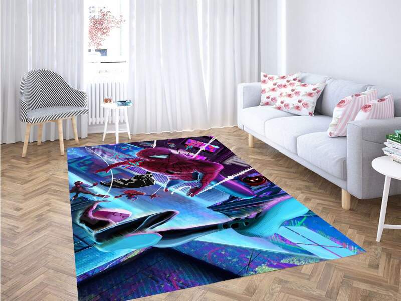 Spider Man Into The Spider Wallpaper Carpet Rectangle Rug