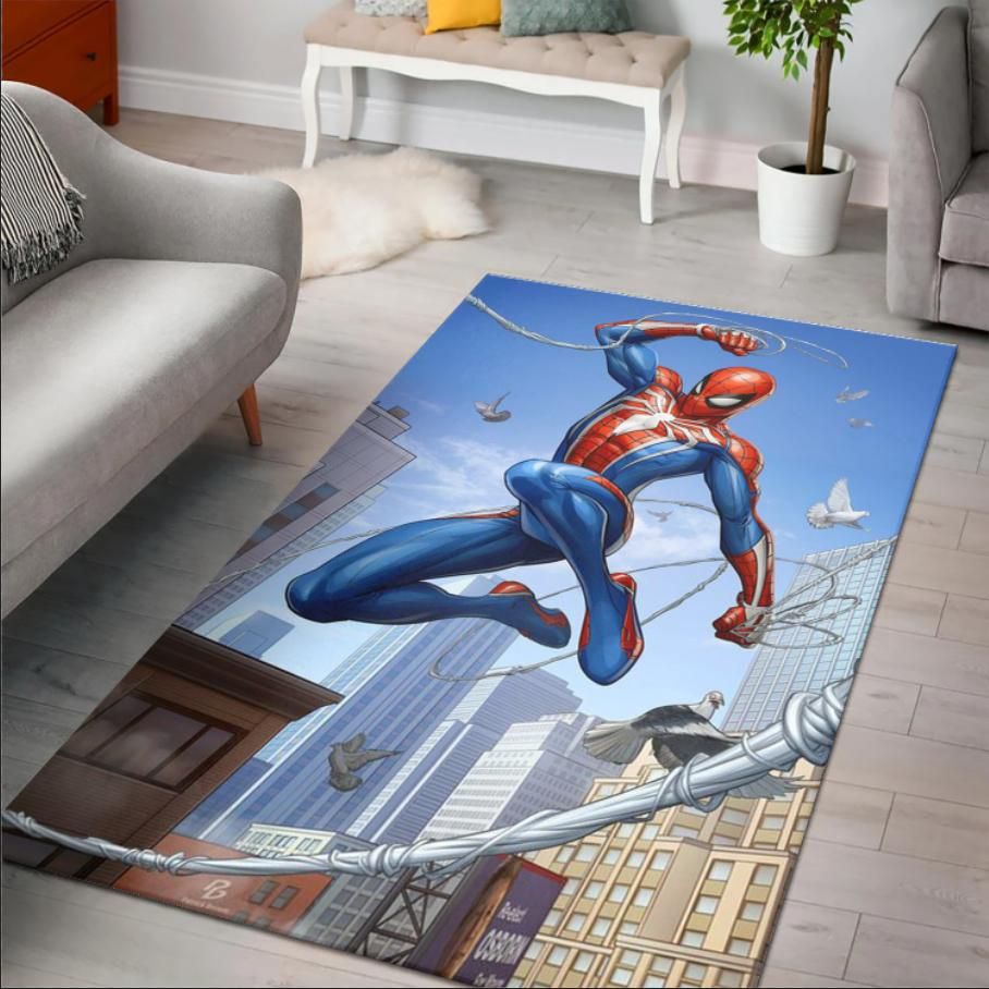 Spider Man Marvel Rectangle Rug– Custom Size And Printing