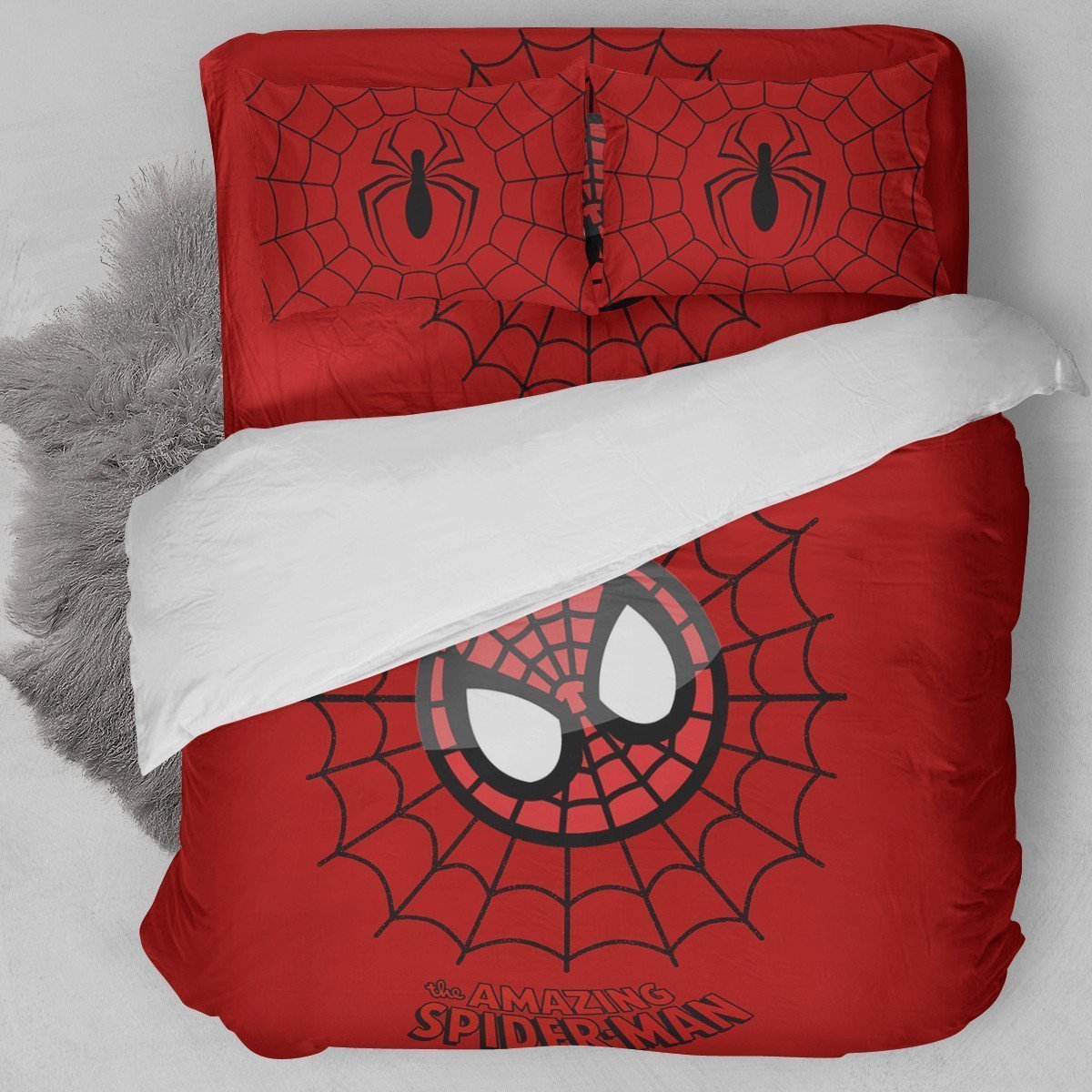 Spider Man Net Duvet Cover Bedding Set