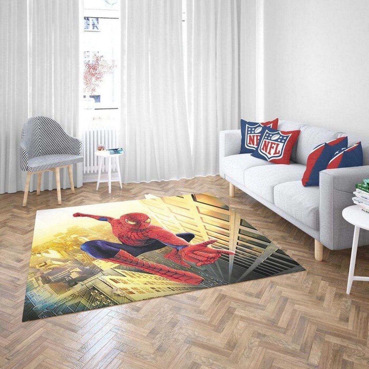 Spider Man Of Avengers Rectangle Rug – Custom Size And Printing