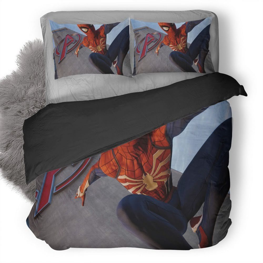 Spiderman Avengers Tower 3D Customized Duvet Cover Bedding Set