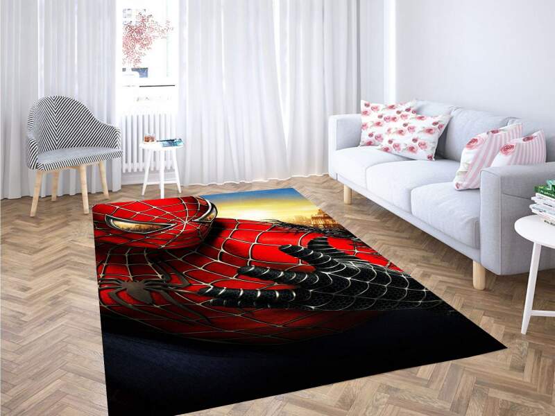 Spiderman Black Wallpaper Carpet Rectangle Rug