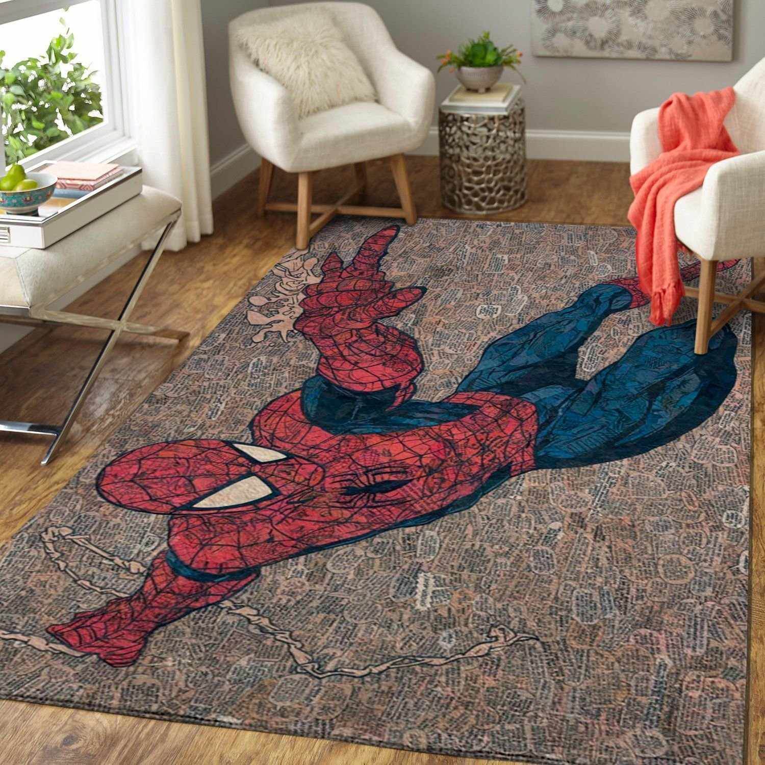Spiderman Comic Area Rectangle Rug