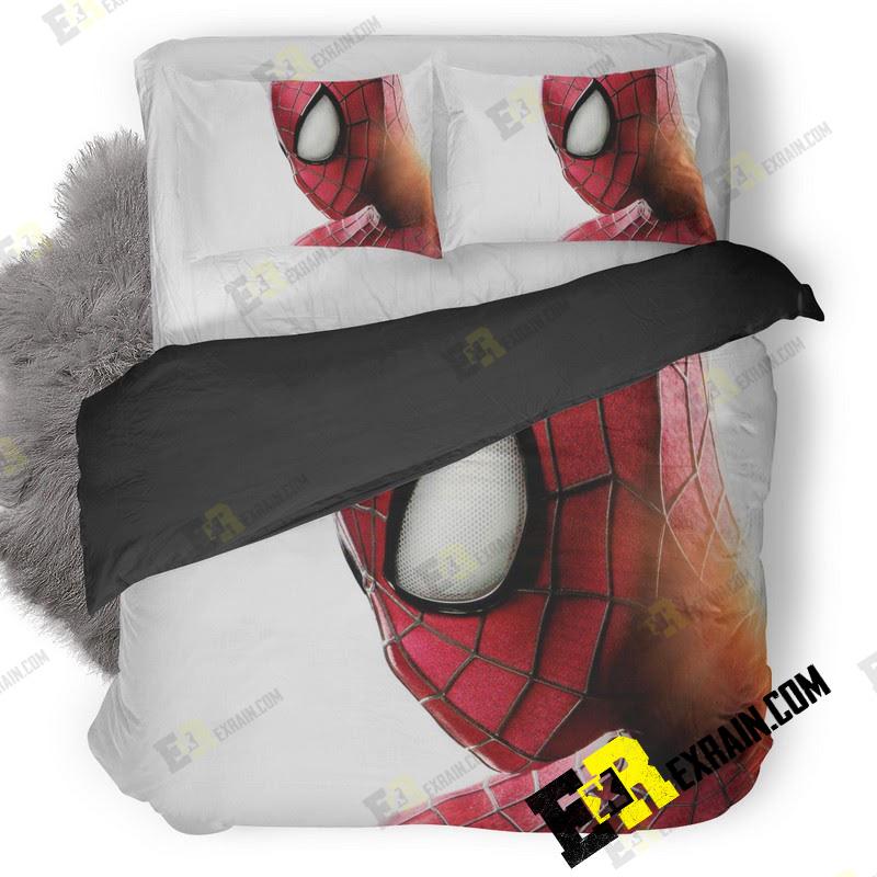 Spiderman Face Wallpaper 3D Customized Duvet Cover Bedding Set