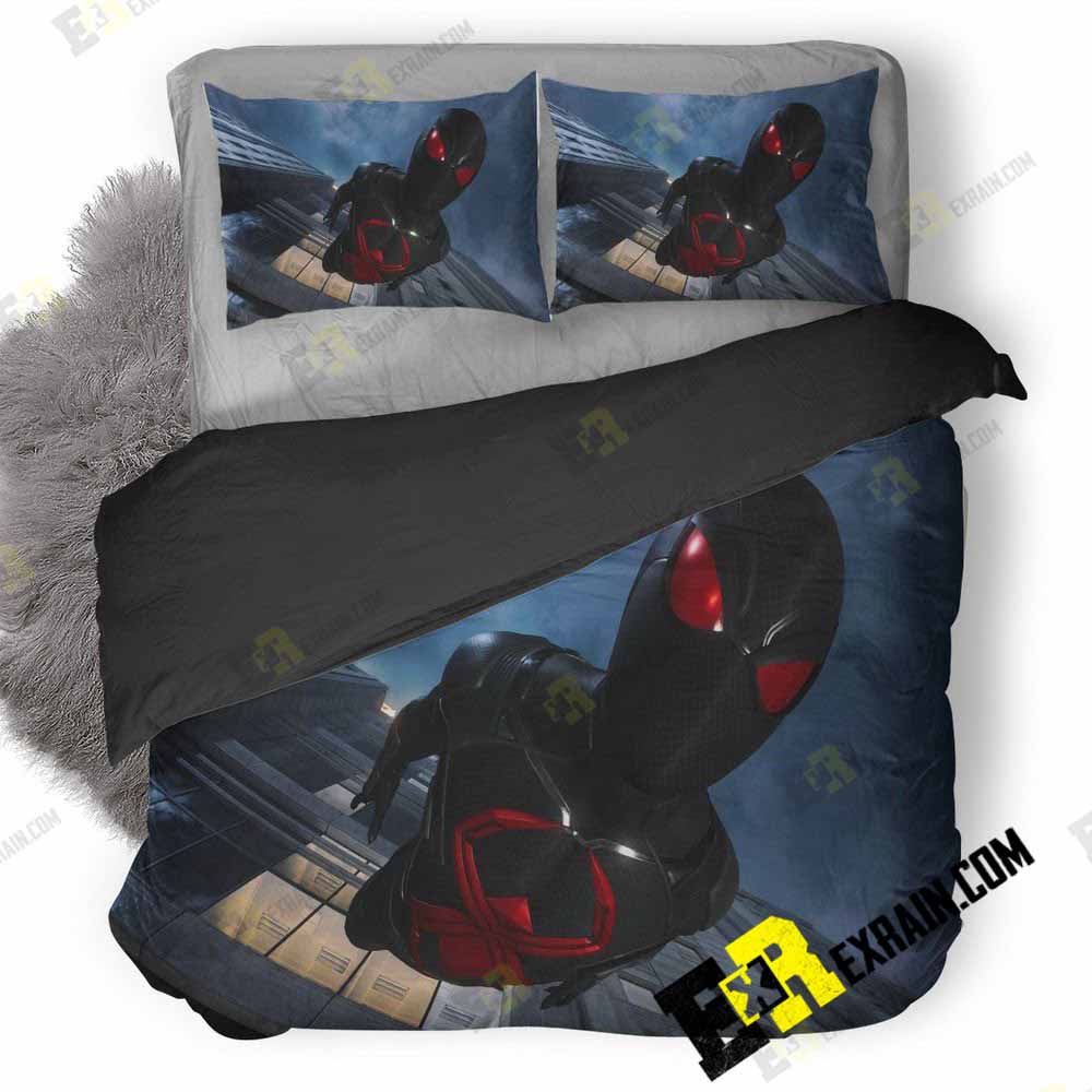 Spiderman Falling Down Ps 3D Customized Duvet Cover Bedding Set
