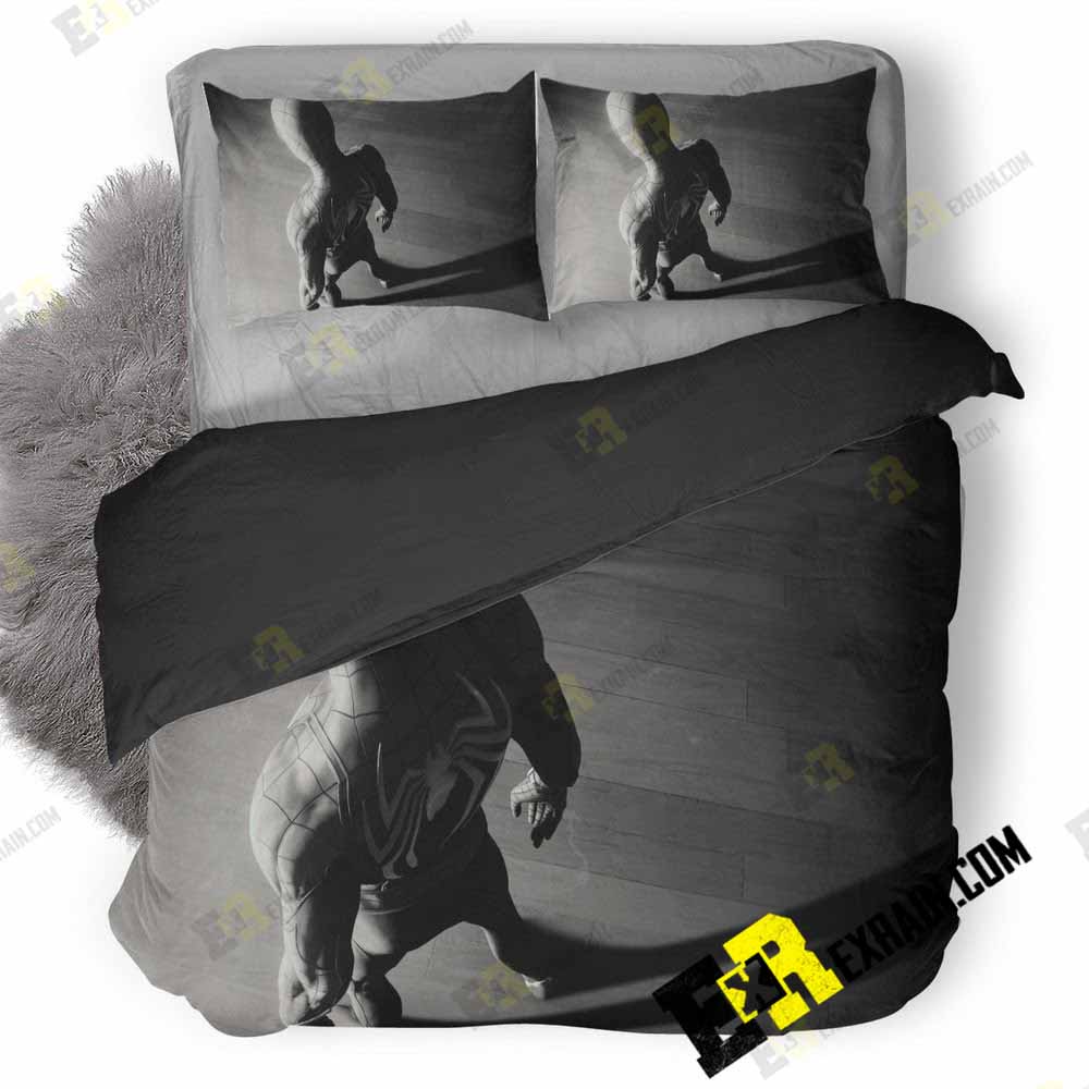 Spiderman Game Spider Logo Monochrome Yd 3D Customized Duvet Cover Bedding Set