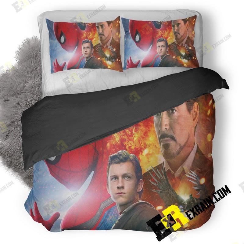 Spiderman Homecoming Iron Man 9L 3D Customized Duvet Cover Bedding Set