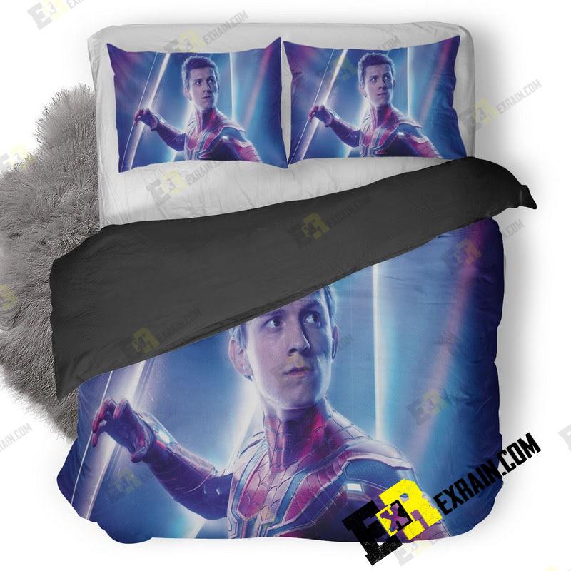 Spiderman In Avengers Infinity War New 8K Poster S5 3D Customized Duvet Cover Bedding Set