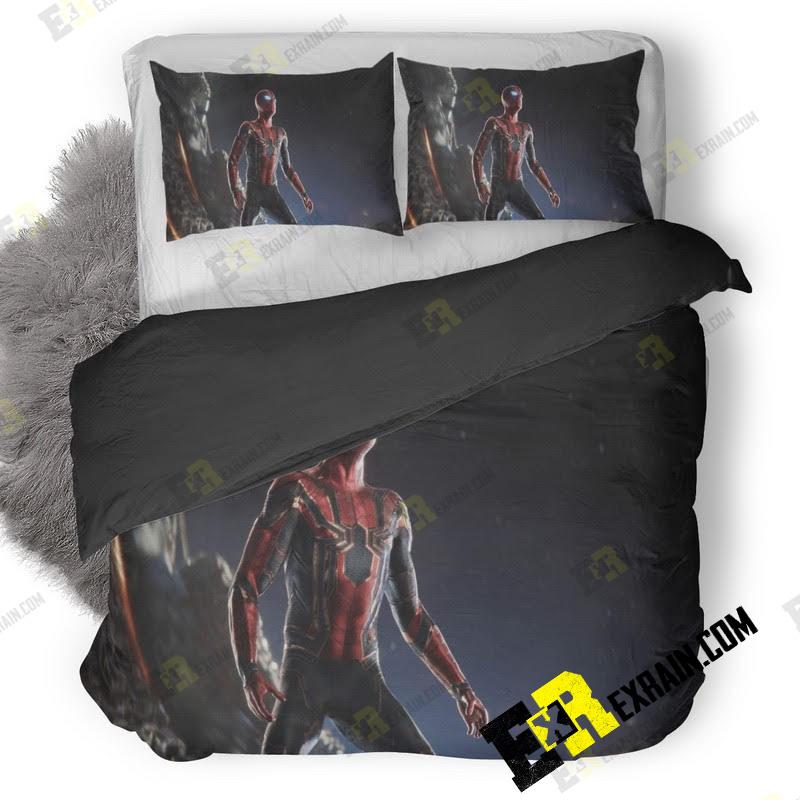 Spiderman In Intergalactic Space Avengers Infinity War Qu 3D Customized Duvet Cover Bedding Set