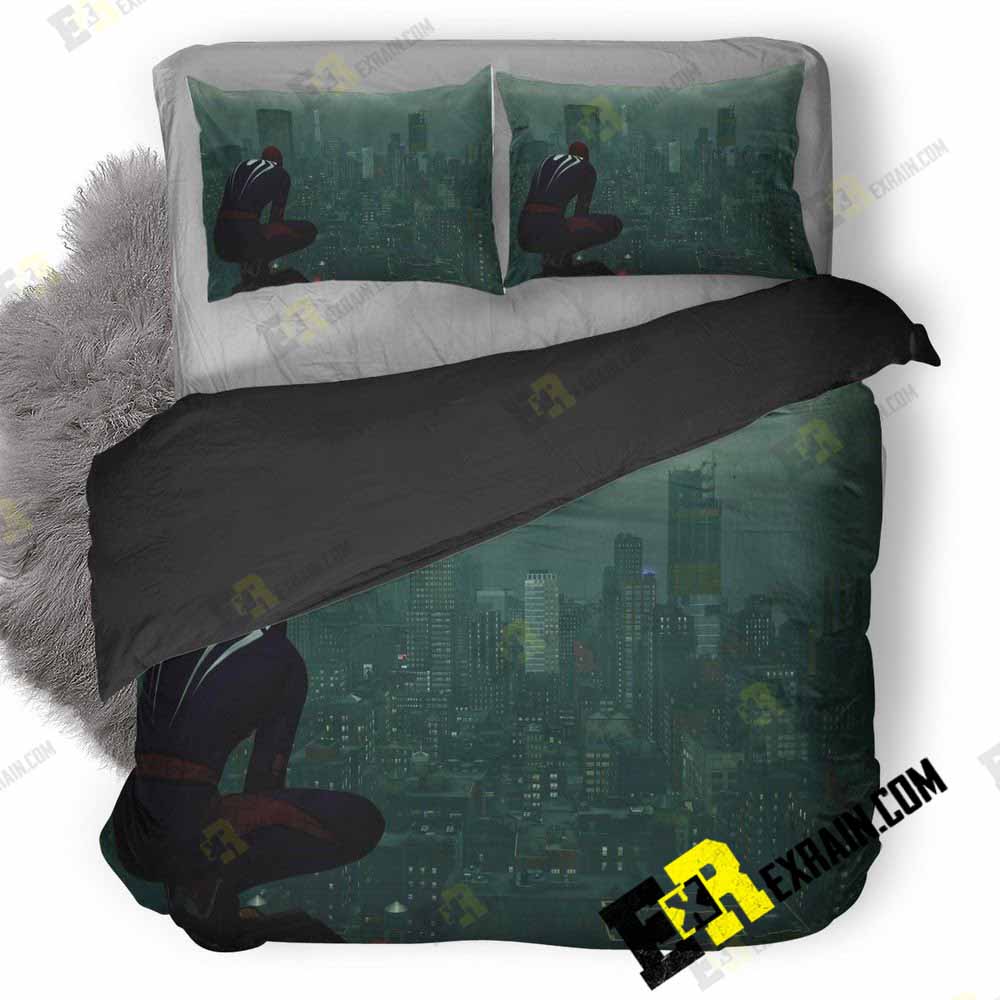 Spiderman In New York 7P 3D Customized Duvet Cover Bedding Set