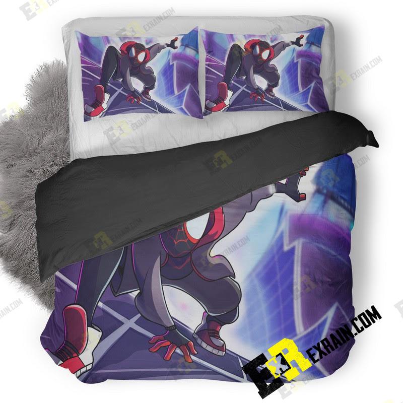 Spiderman Into The Spider Verse Artwork Yt 3D Customized Duvet Cover Bedding Set