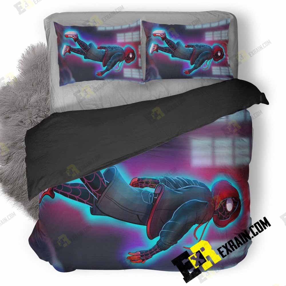 Spiderman Into The Spider Verse Fan Art 8D 3D Customized Duvet Cover Bedding Set