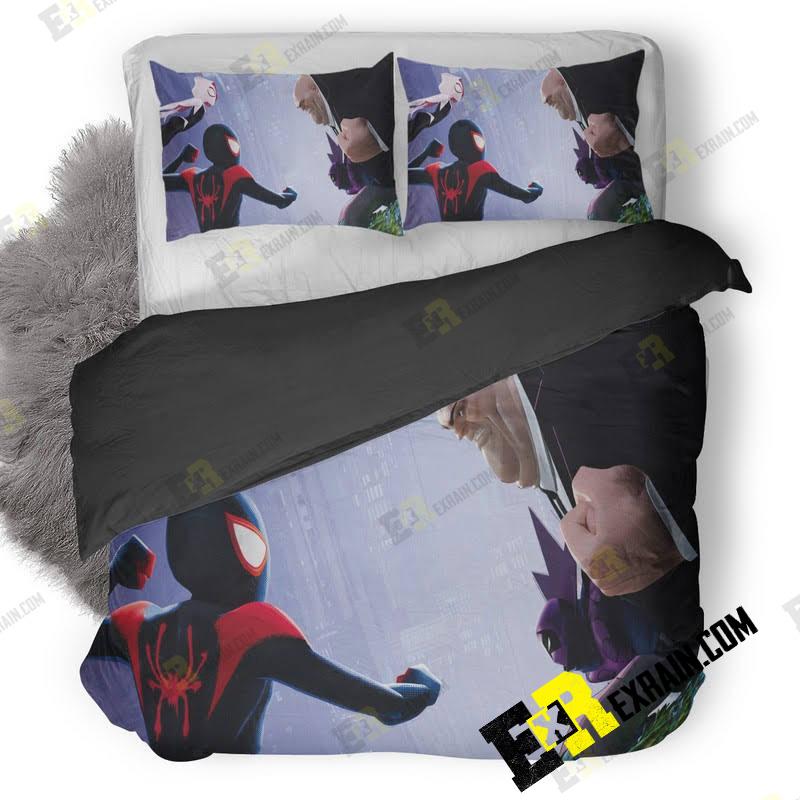 Spiderman Into The Spider Verse International Poster Ru 3D Customized Duvet Cover Bedding Set