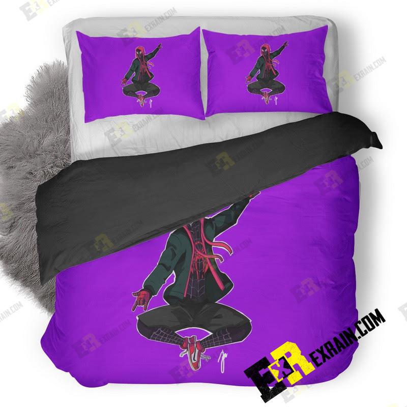 Spiderman Into The Spider Verse Movie 3D Customized Duvet Cover Bedding Set