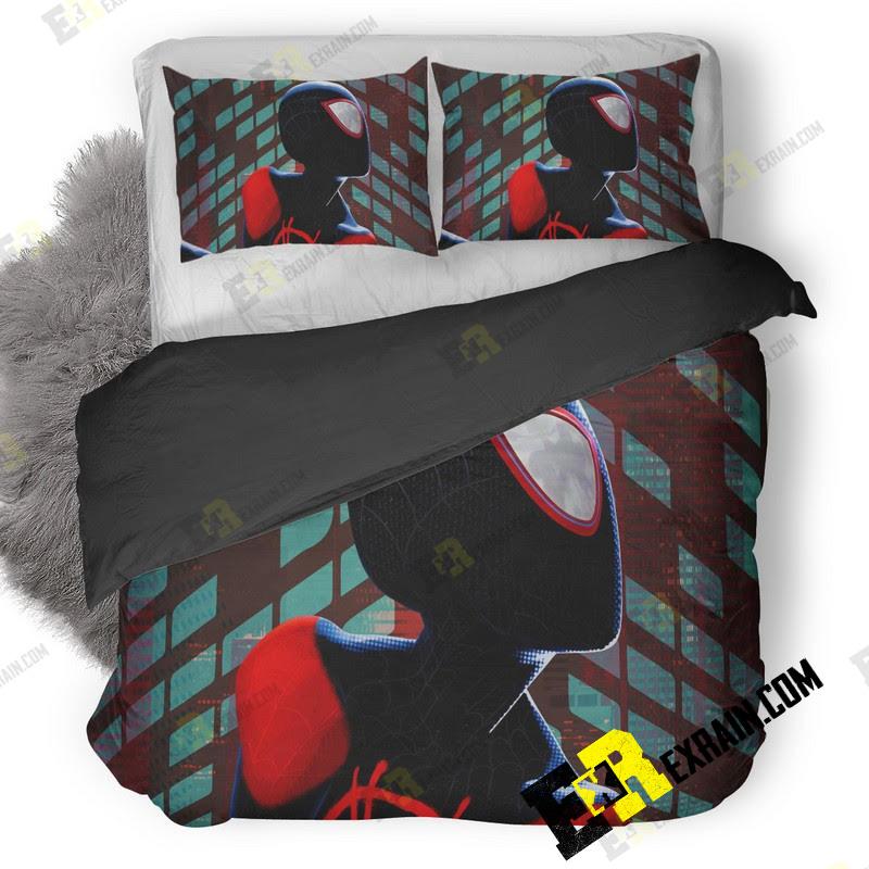 Spiderman Into The Spider Verse Movie 3D Customized Duvet Cover Bedding Set