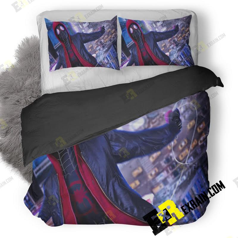 Spiderman Into The Spider Verse Movie Cosplay Px 3D Customized Duvet Cover Bedding Set