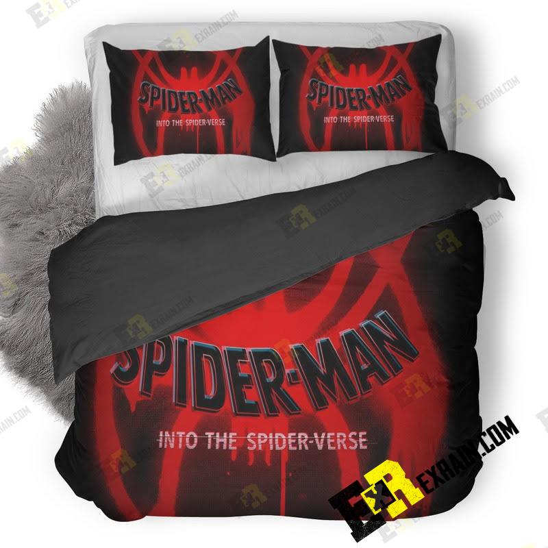 Spiderman Into The Spider Verse Movie Logo 5S 3D Customized Duvet Cover Bedding Set
