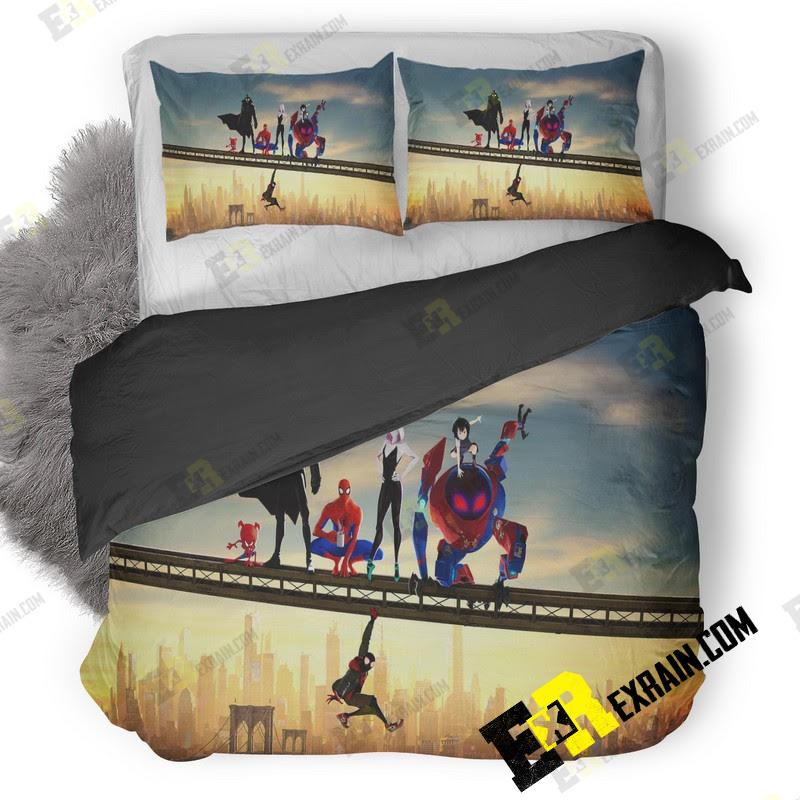 Spiderman Into The Spider Verse Movie Mh 3D Customized Duvet Cover Bedding Set