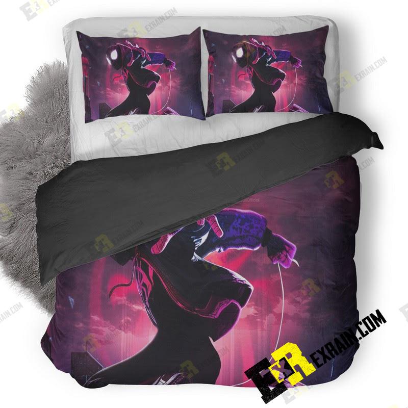 Spiderman Into The Spider Verse Movie New Arts L8 3D Customized Duvet Cover Bedding Set