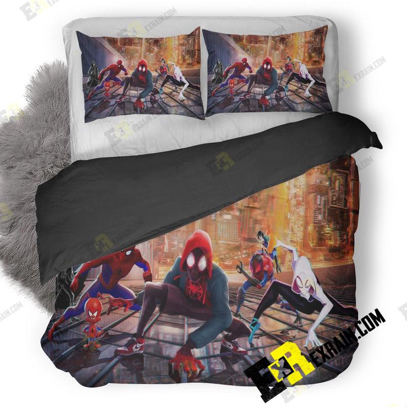 Spiderman Into The Spider Verse New China Poster Qa 3D Customized Duvet Cover Bedding Set