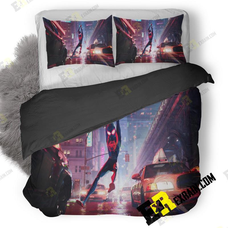 Spiderman Into The Spider Verse New K 3D Customized Duvet Cover Bedding Set