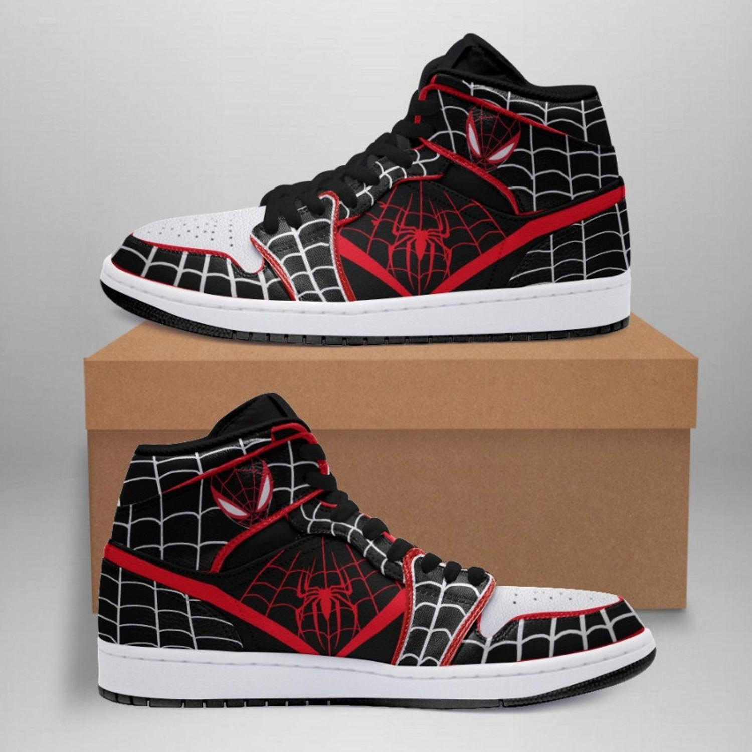 Spiderman Marvel 4 High Top Air Jordan Sneaker, Air Jordan Hightop