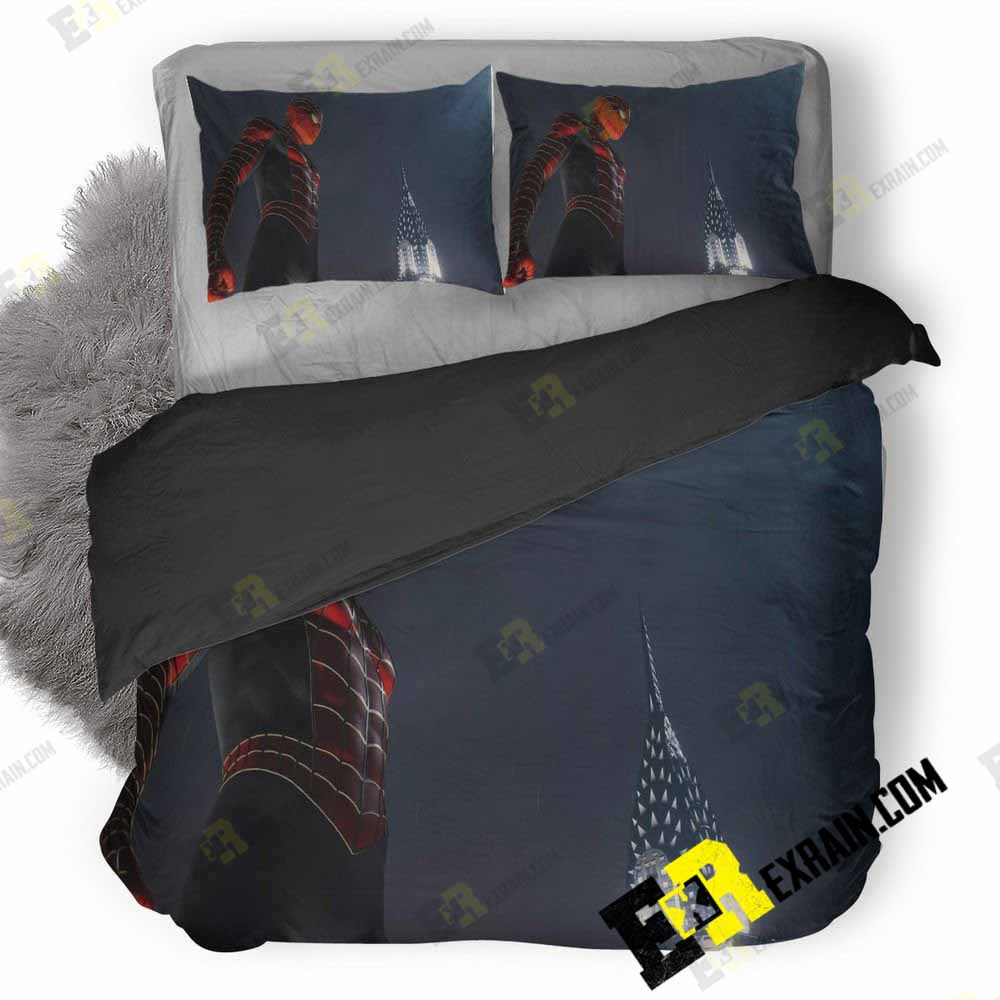 Spiderman New York City Dm 3D Customized Duvet Cover Bedding Set