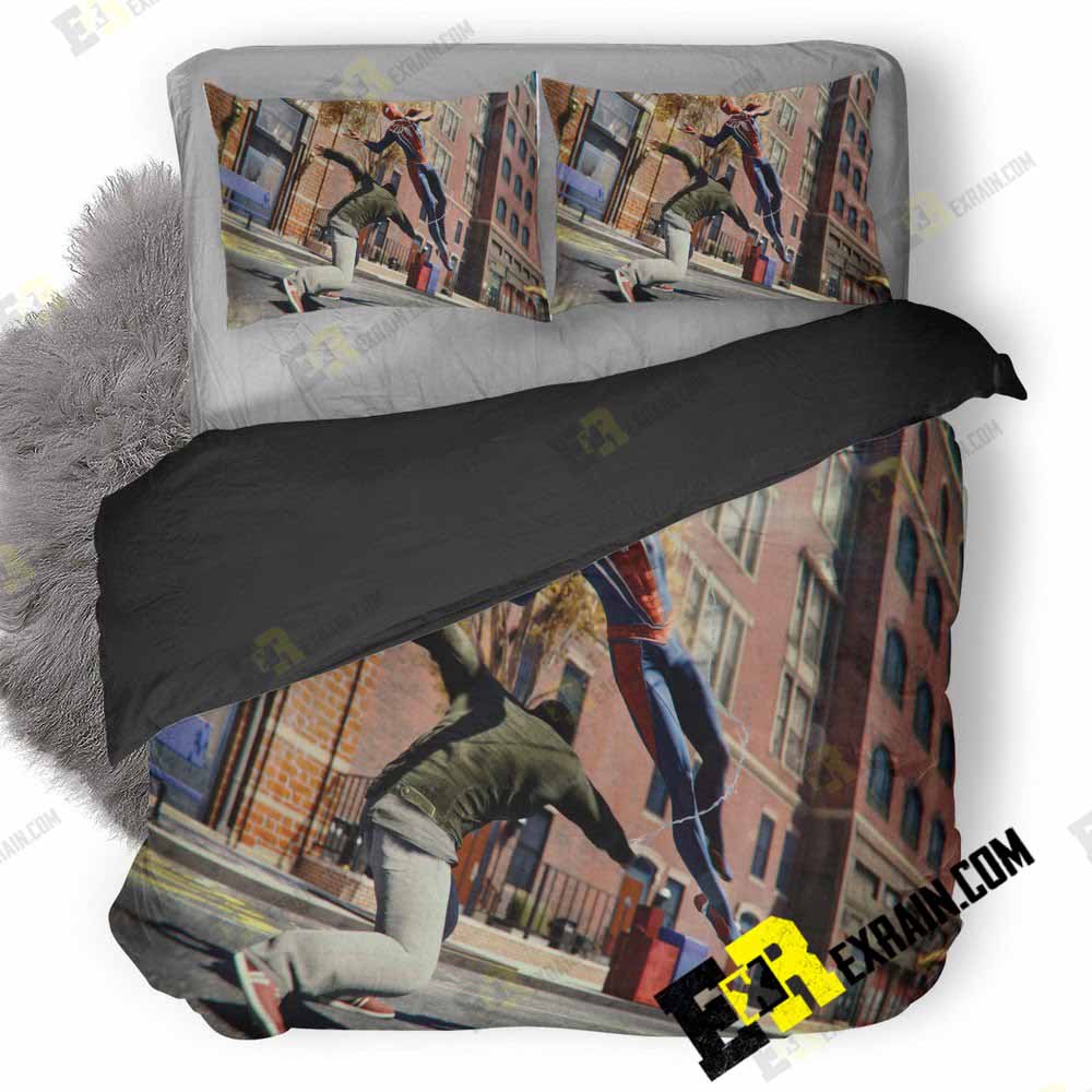 Spiderman Ps 3D Customized Duvet Cover Bedding Set