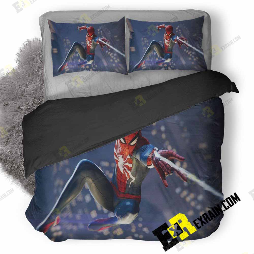 Spiderman Ps 3D Customized Duvet Cover Bedding Set