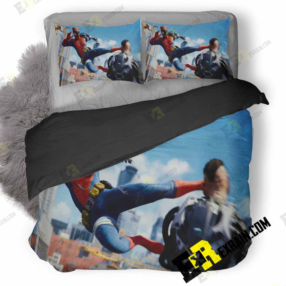 Spiderman Ps 3D Customized Duvet Cover Bedding Set