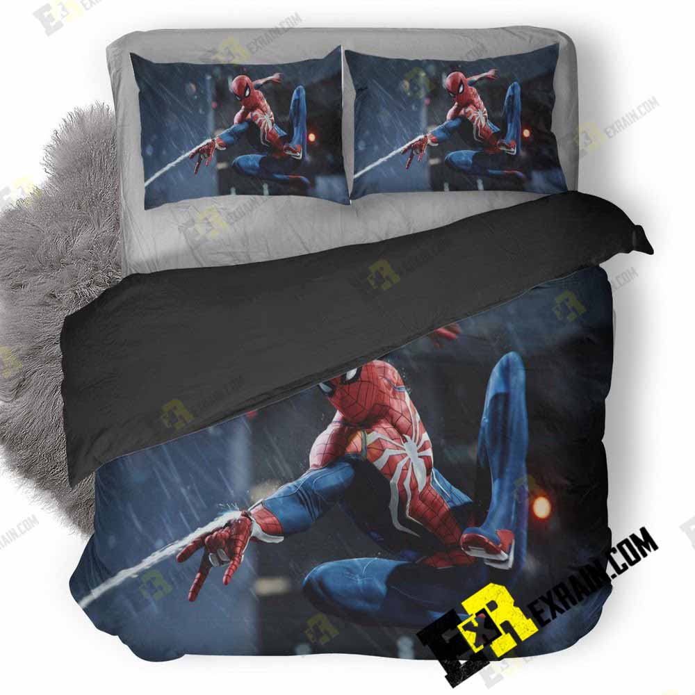 Spiderman Ps 3D Customized Duvet Cover Bedding Set