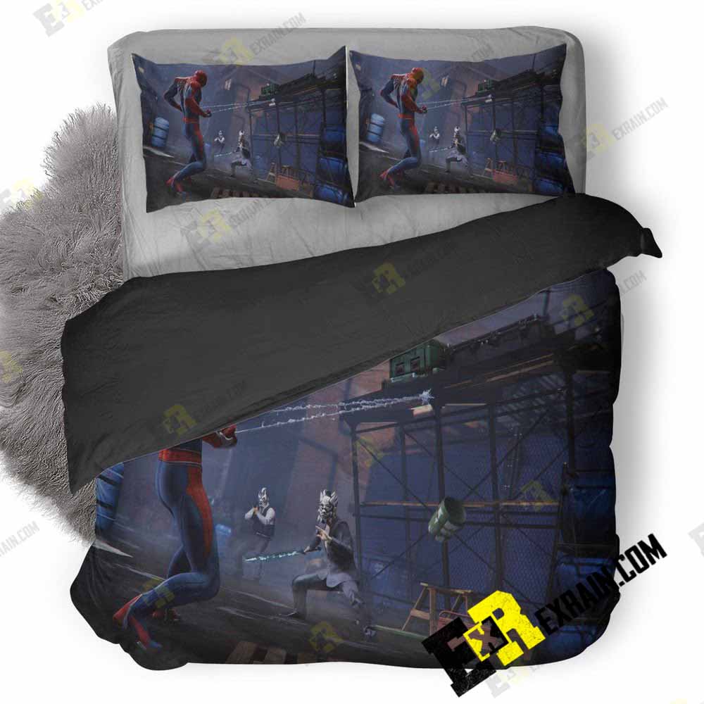 Spiderman Ps 3D Customized Duvet Cover Bedding Set