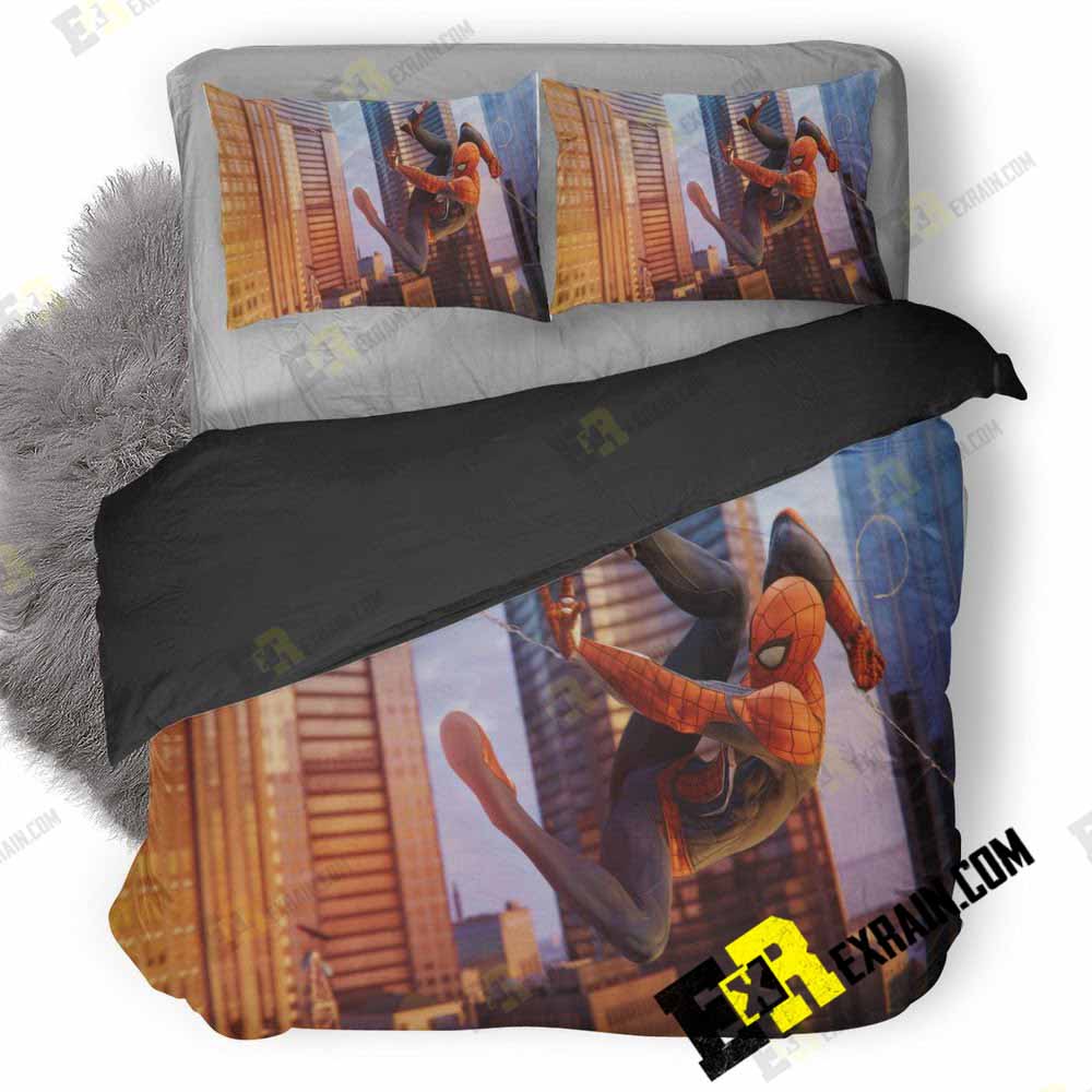 Spiderman Ps 3D Customized Duvet Cover Bedding Set
