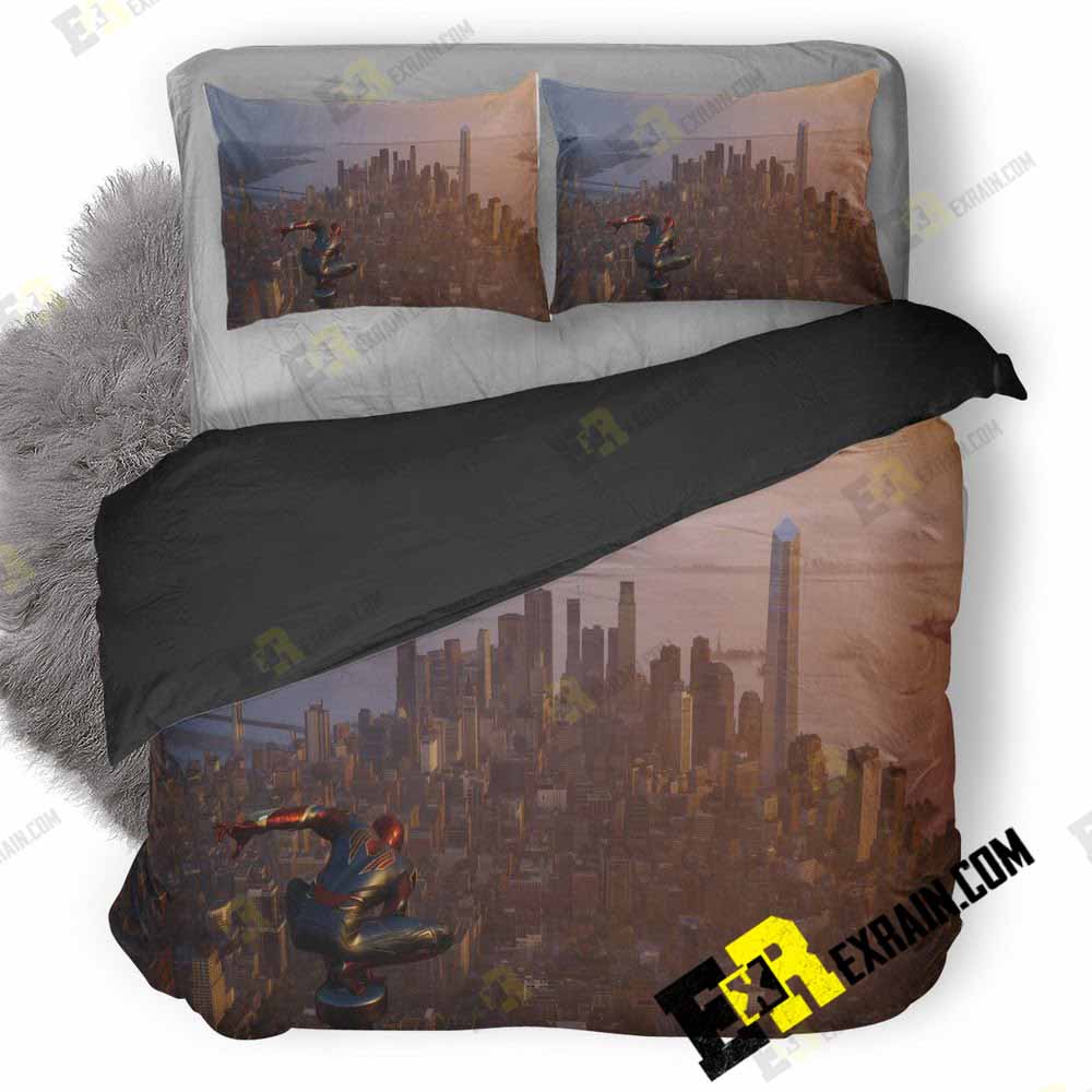 Spiderman Ps 3D Customized Duvet Cover Bedding Set