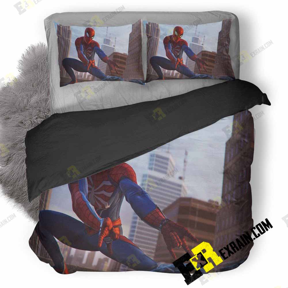 Spiderman Ps 3D Customized Duvet Cover Bedding Set
