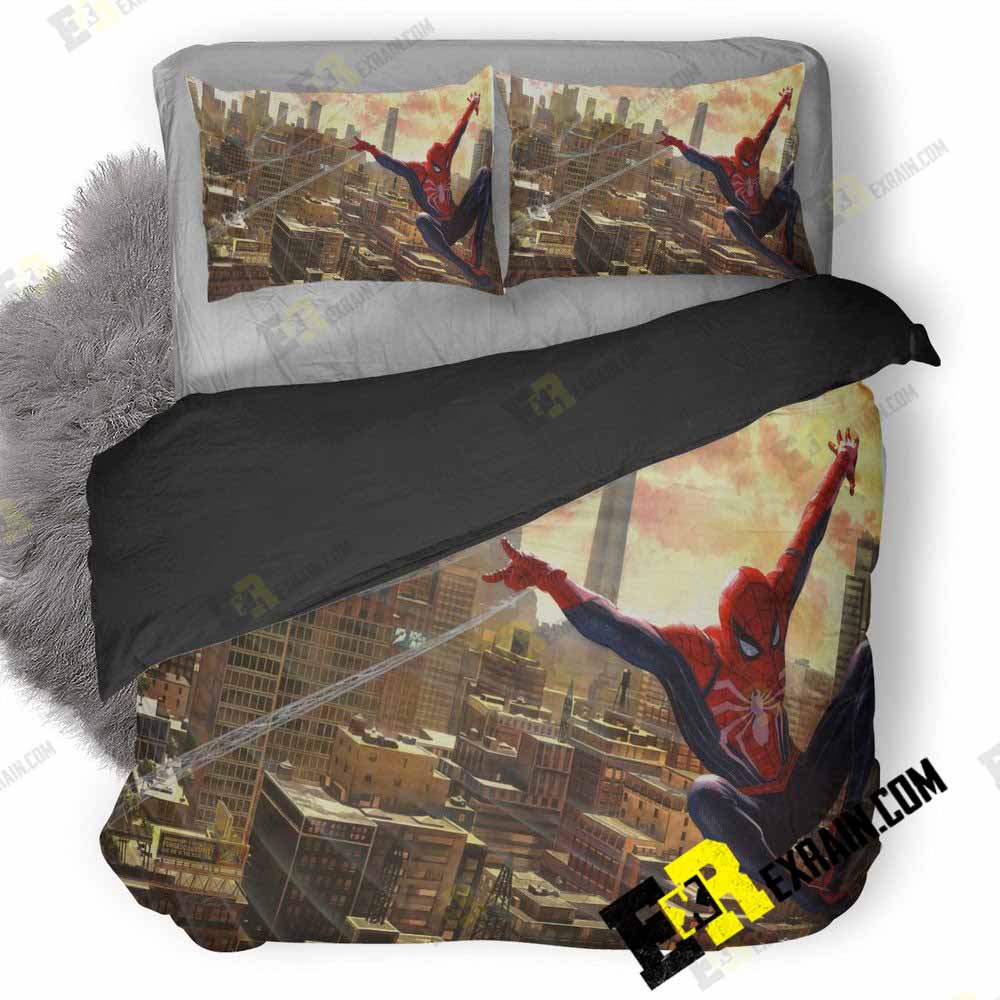 Spiderman Ps 3D Customized Duvet Cover Bedding Set