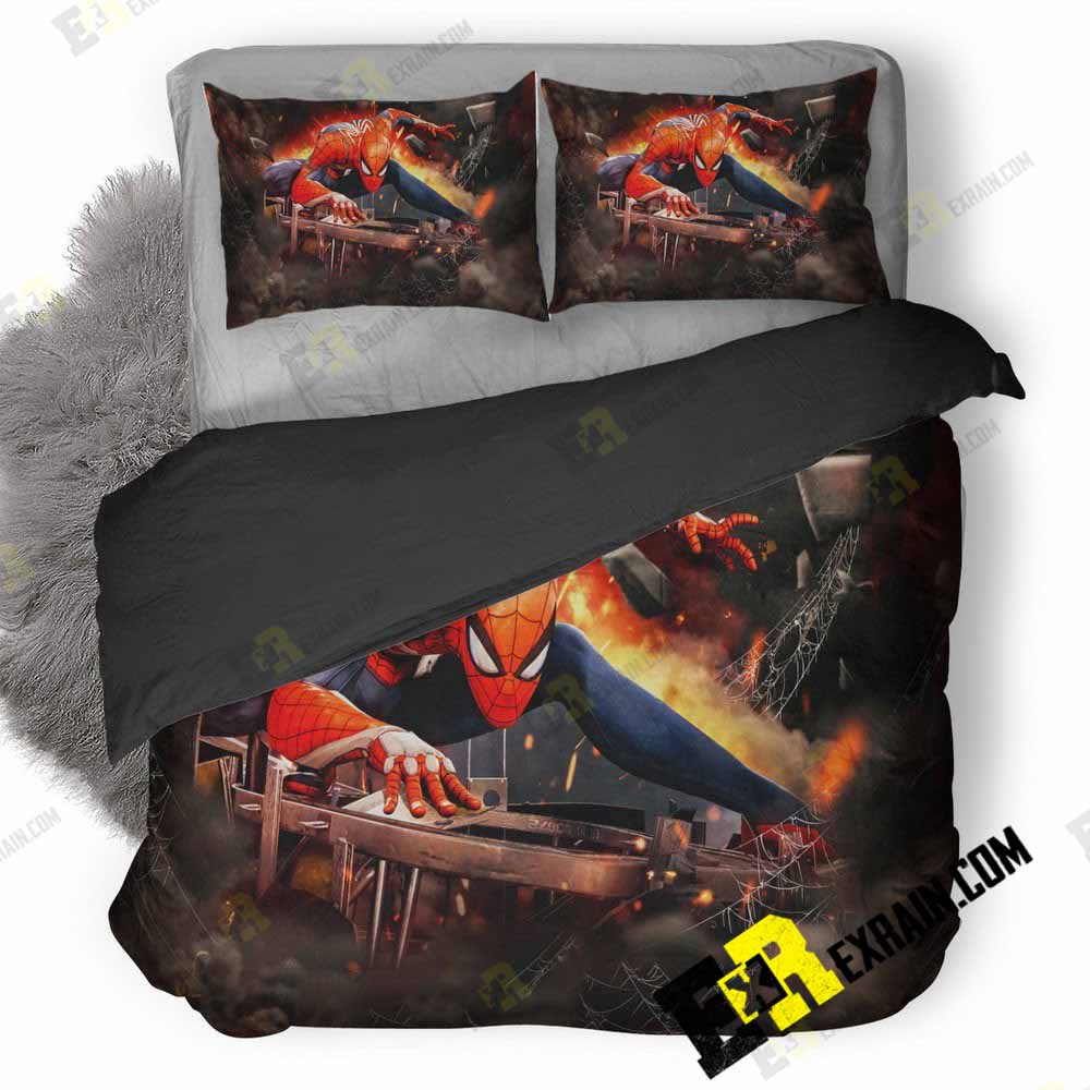Spiderman Ps 3D Customized Duvet Cover Bedding Set