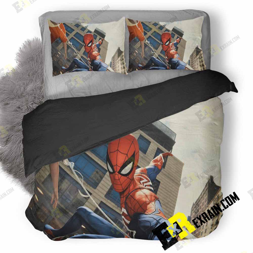 Spiderman Ps 3D Customized Duvet Cover Bedding Set