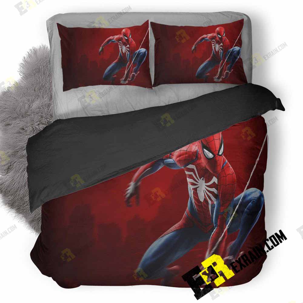 Spiderman Ps 3D Customized Duvet Cover Bedding Set
