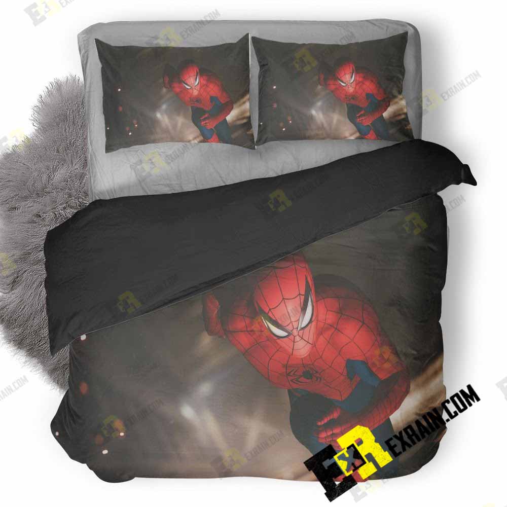 Spiderman Running 8M 3D Customized Duvet Cover Bedding Set