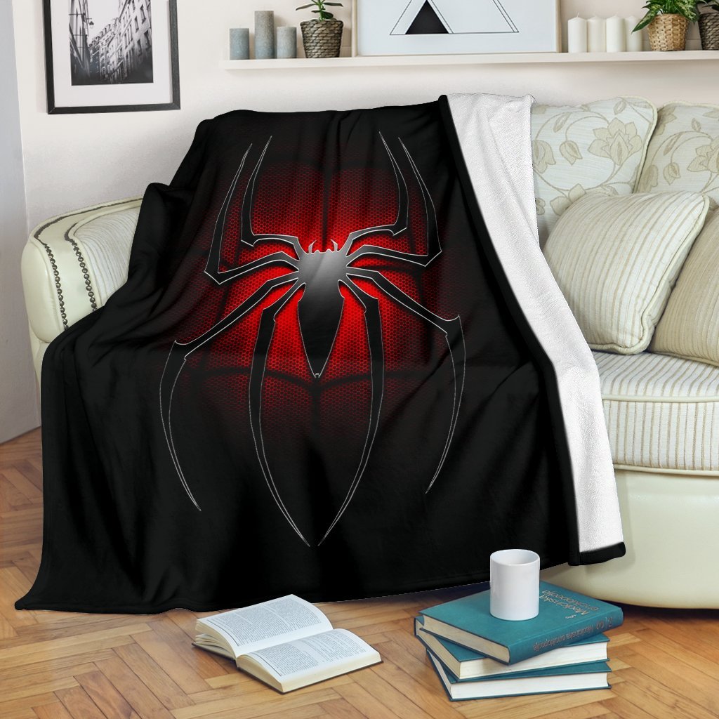 Spiderman Sherpa Blanket Cozy Blanket Fleece Blanket