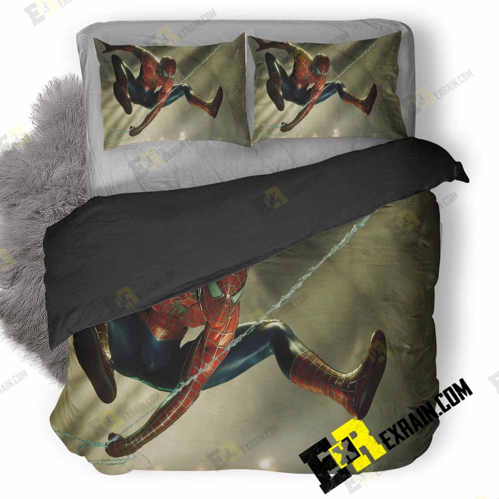 Spidermn Ps 3D Customized Duvet Cover Bedding Set
