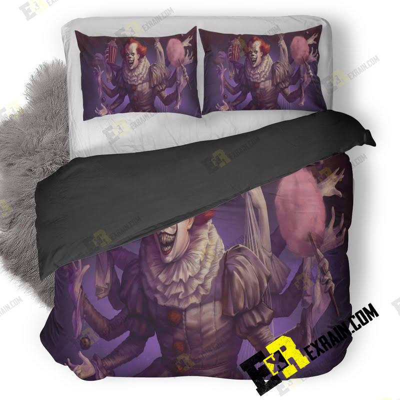 Spiderwise Pennywise Artwork 3D Customized Duvet Cover Bedding Set