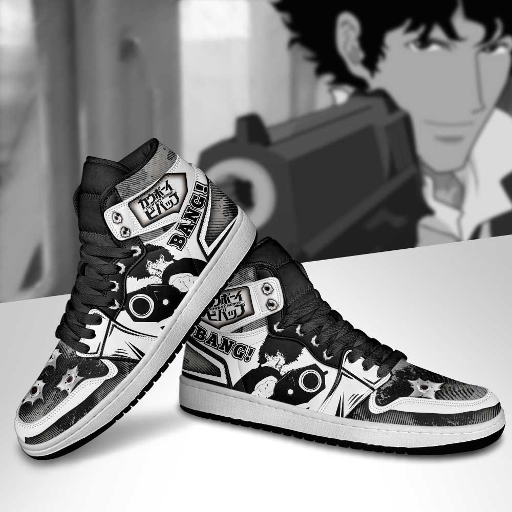 Spike Spiegel Cowboy Bebop Anime 1 High Top Air Jordan Sneaker, Air Jordan Hightop
