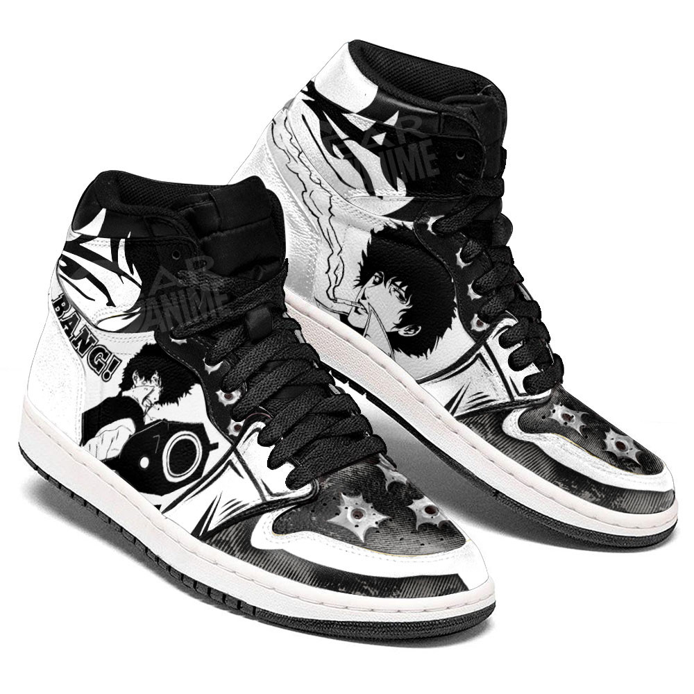 Spike Spiegel JD1s Sneakers Cowboy Bebop Anime Shoes, Air Jordan Hightop