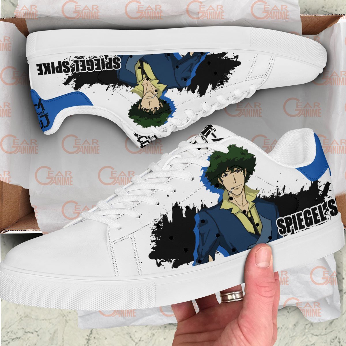 Spike Spiegel Skate Sneakers Custom Cowboy Bebop Anime Shoes