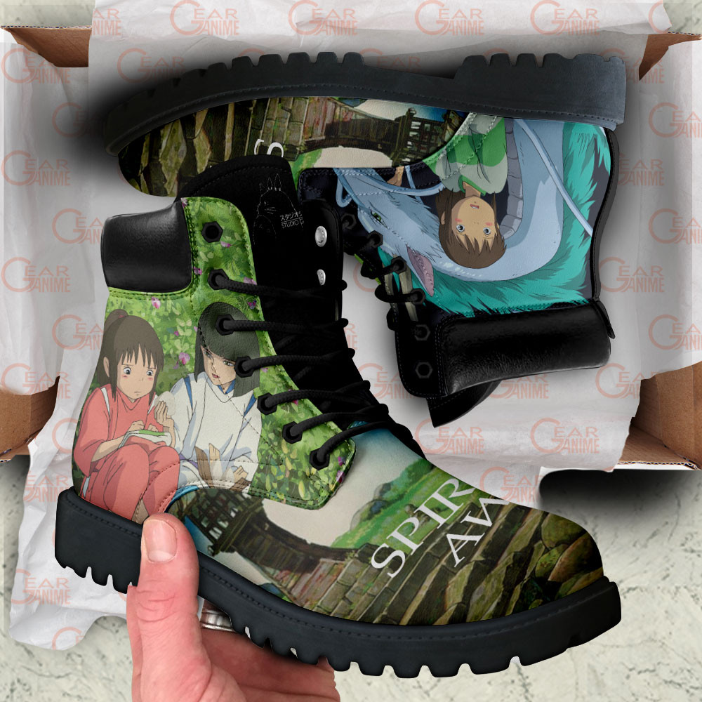 Spirited Away Boots Anime Custom Shoes