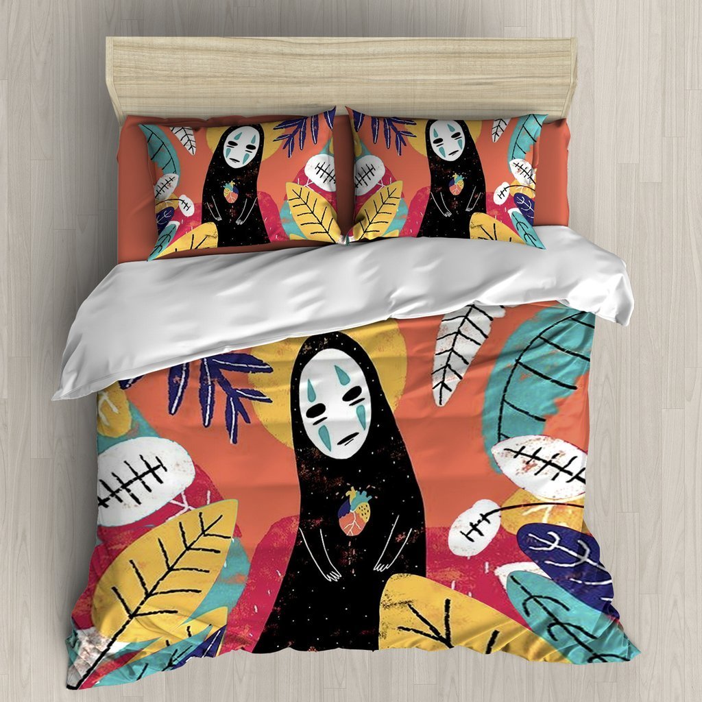 Spirited Away No Face 3D Customized Duvet Cover Bedding Set